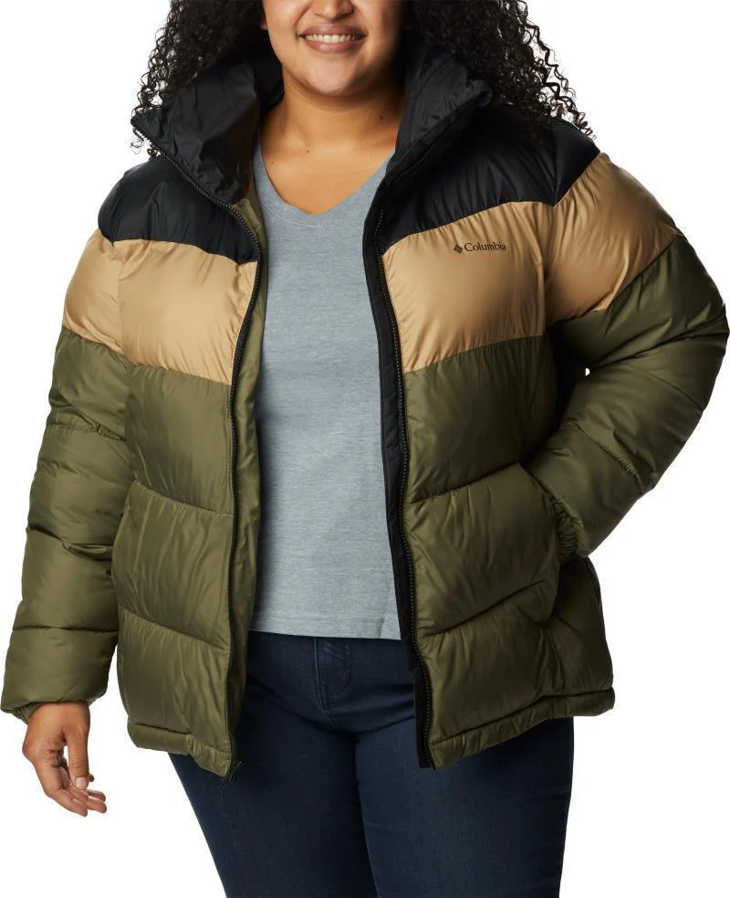 Puffect Color Blocked Jacket - Plus - Womens - Image 37