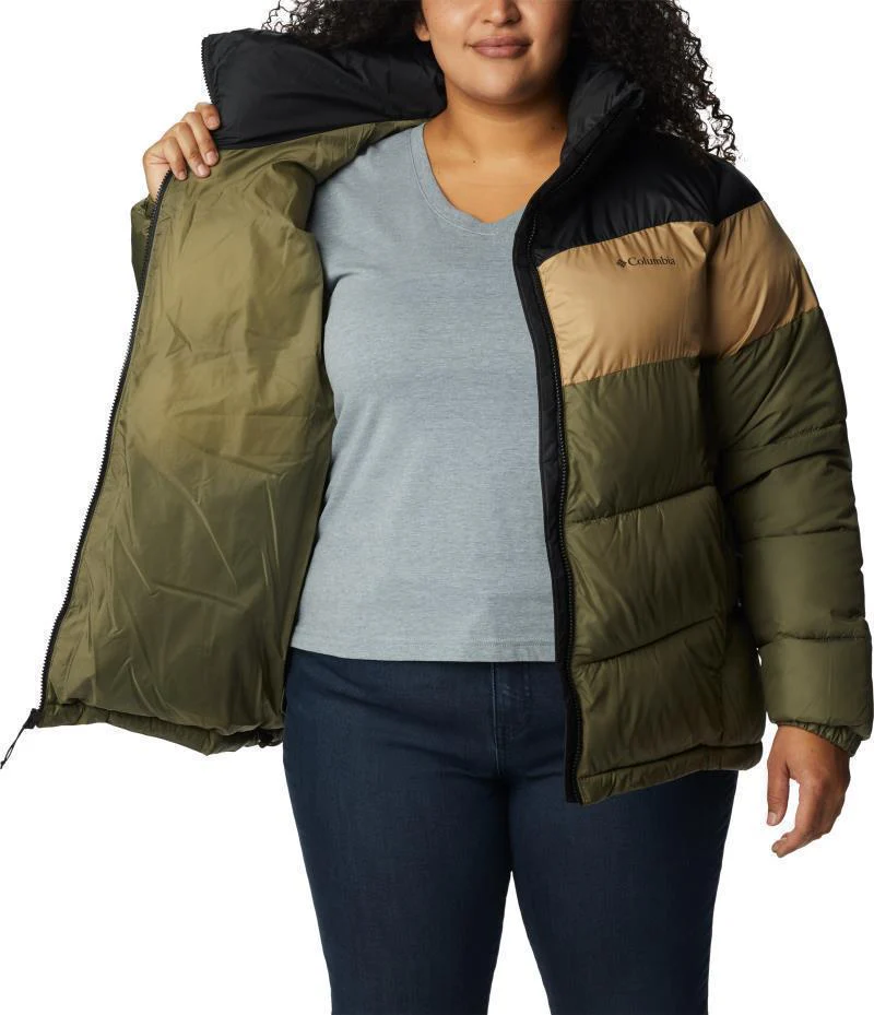 Puffect Color Blocked Jacket - Plus - Womens - Image 38