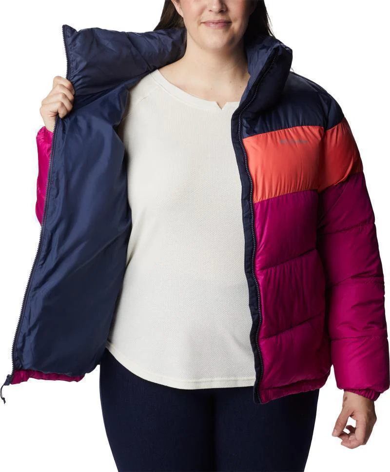 Puffect Color Blocked Jacket - Plus - Womens - Image 4