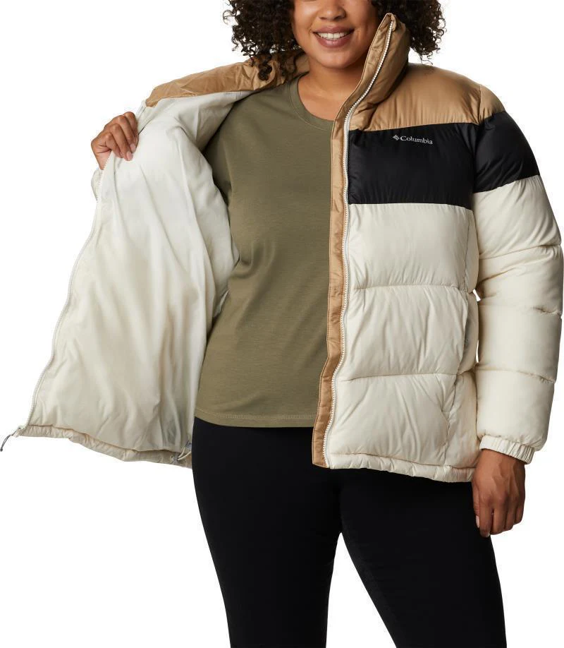 Puffect Color Blocked Jacket - Plus - Womens - Image 45