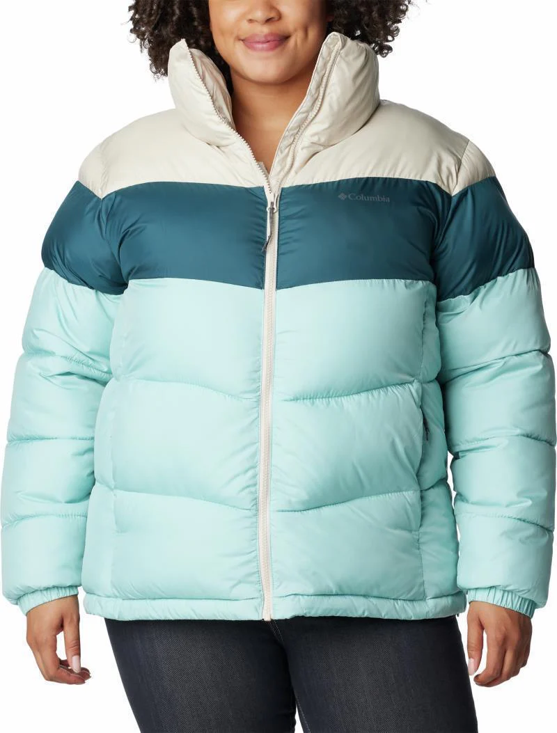 Puffect Color Blocked Jacket - Plus - Womens - Image 53
