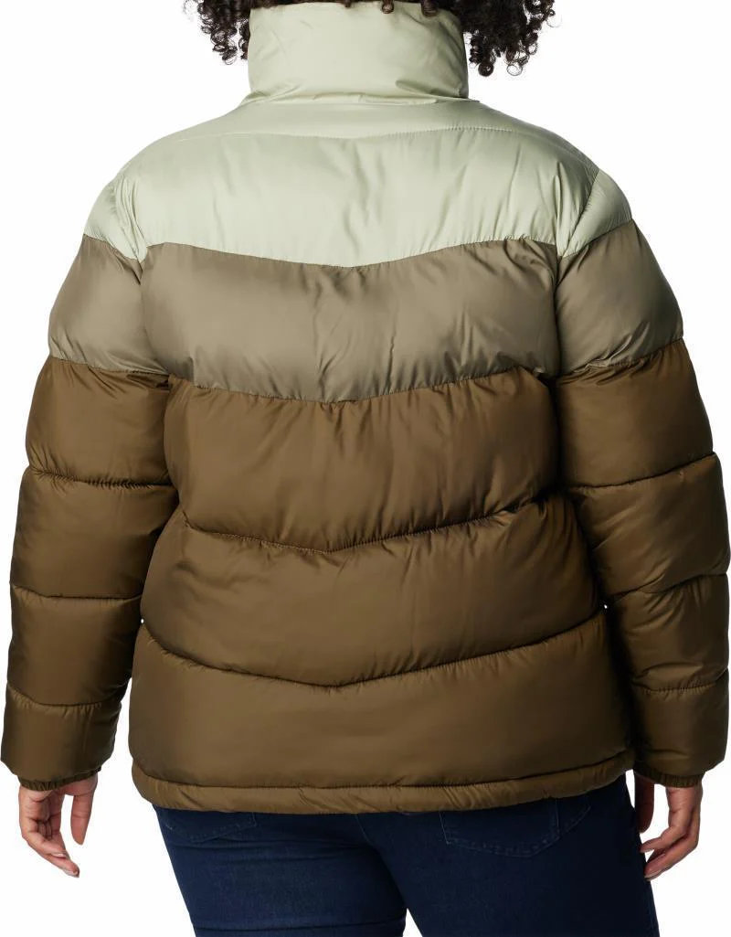 Puffect Color Blocked Jacket - Plus - Womens - Image 56