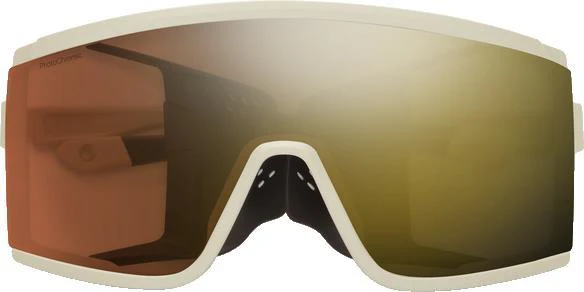 Pursuit, CT Matte Bone Frame, ChromaPop Glacier Photochromic Copper To Gray With Gold Mirror Lens - Image 2