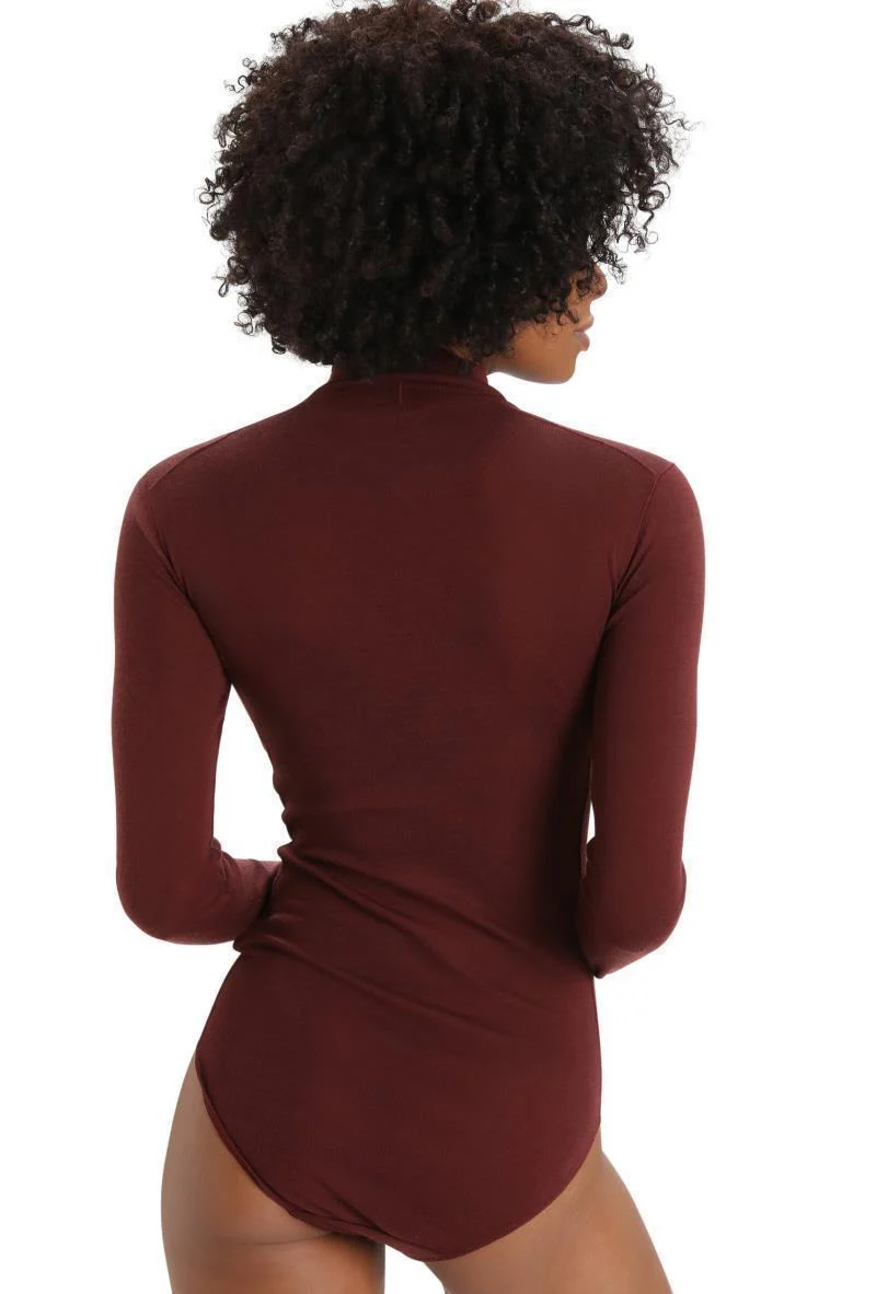 Queens LS High Neck Bodysuit - Womens - Image 3