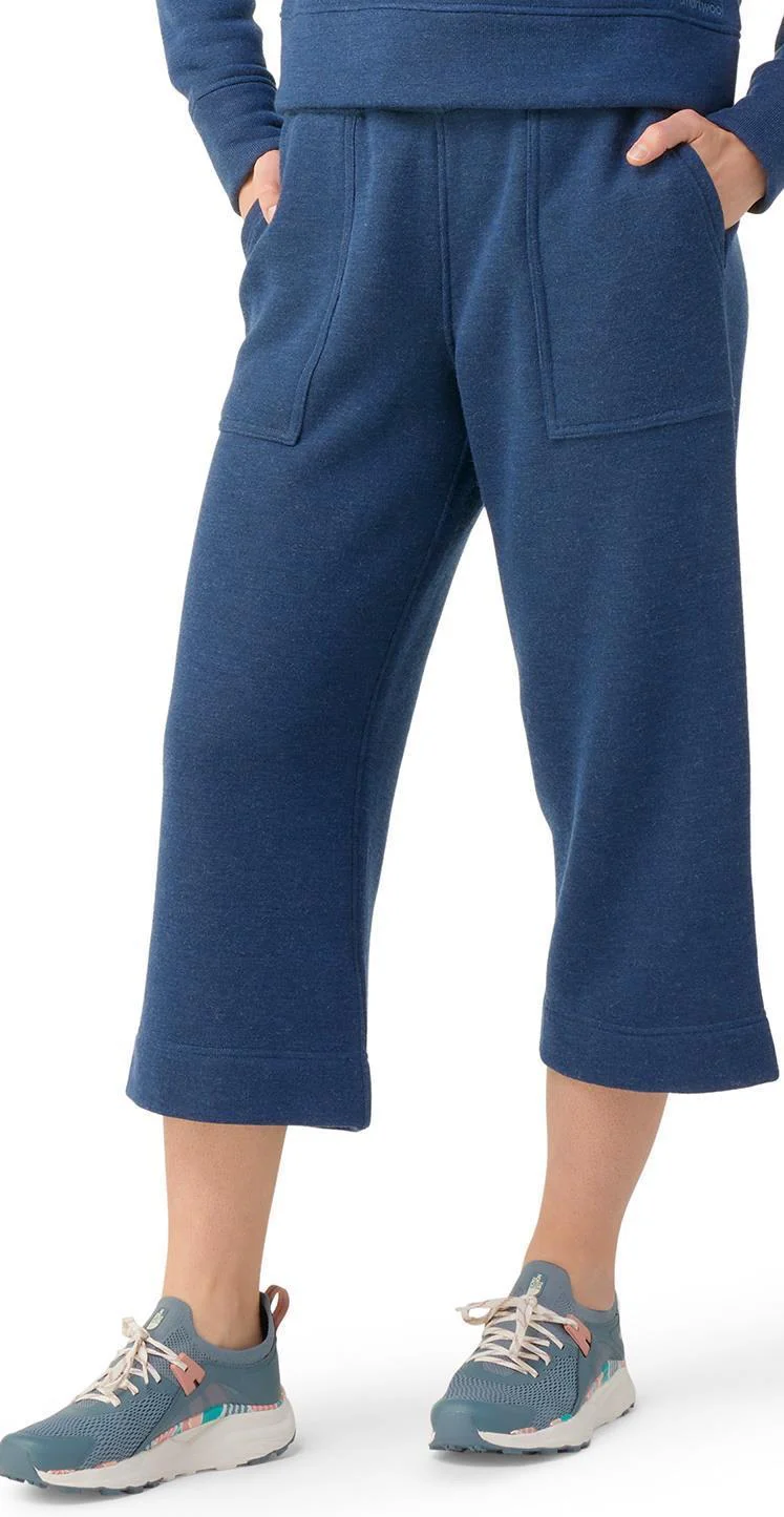 Recycled Terry Crop Wide Leg Pants - Womens - Image 2