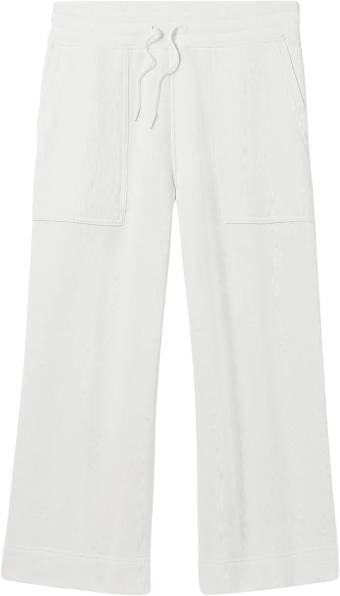 Recycled Terry Crop Wide Leg Pants - Womens - Image 6
