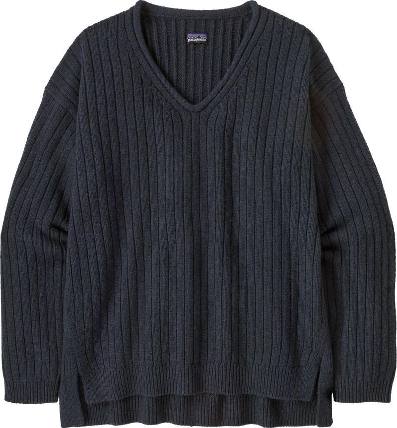 Recycled Wool V-Neck Sweater - Womens