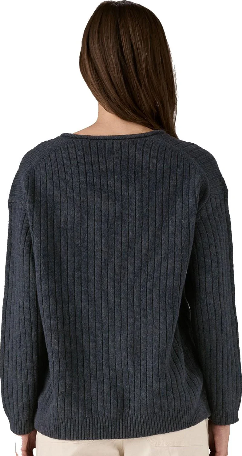 Recycled Wool V-Neck Sweater - Womens - Image 3
