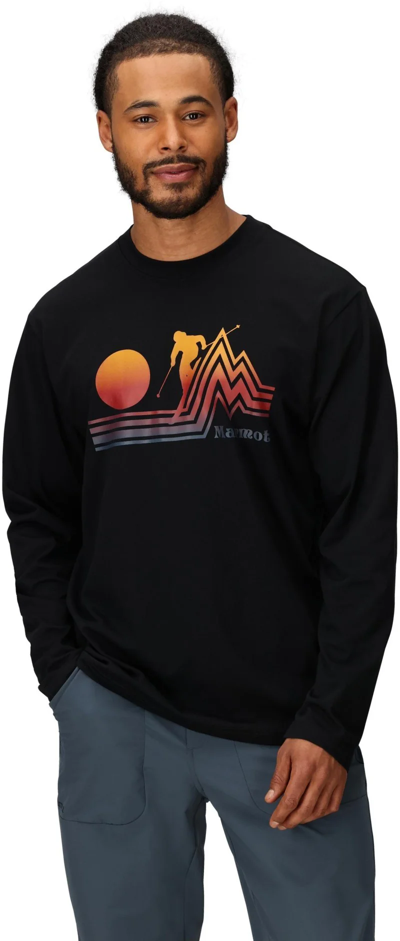 Retro Skiier Tee LS - Mens