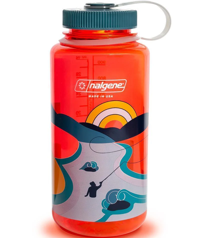 Retro Wide Mouth Loop Top Bottle - 1L / 32oz - Image 3