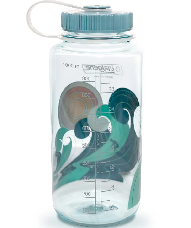 Retro Wide Mouth Loop Top Bottle - 1L / 32oz - Image 6
