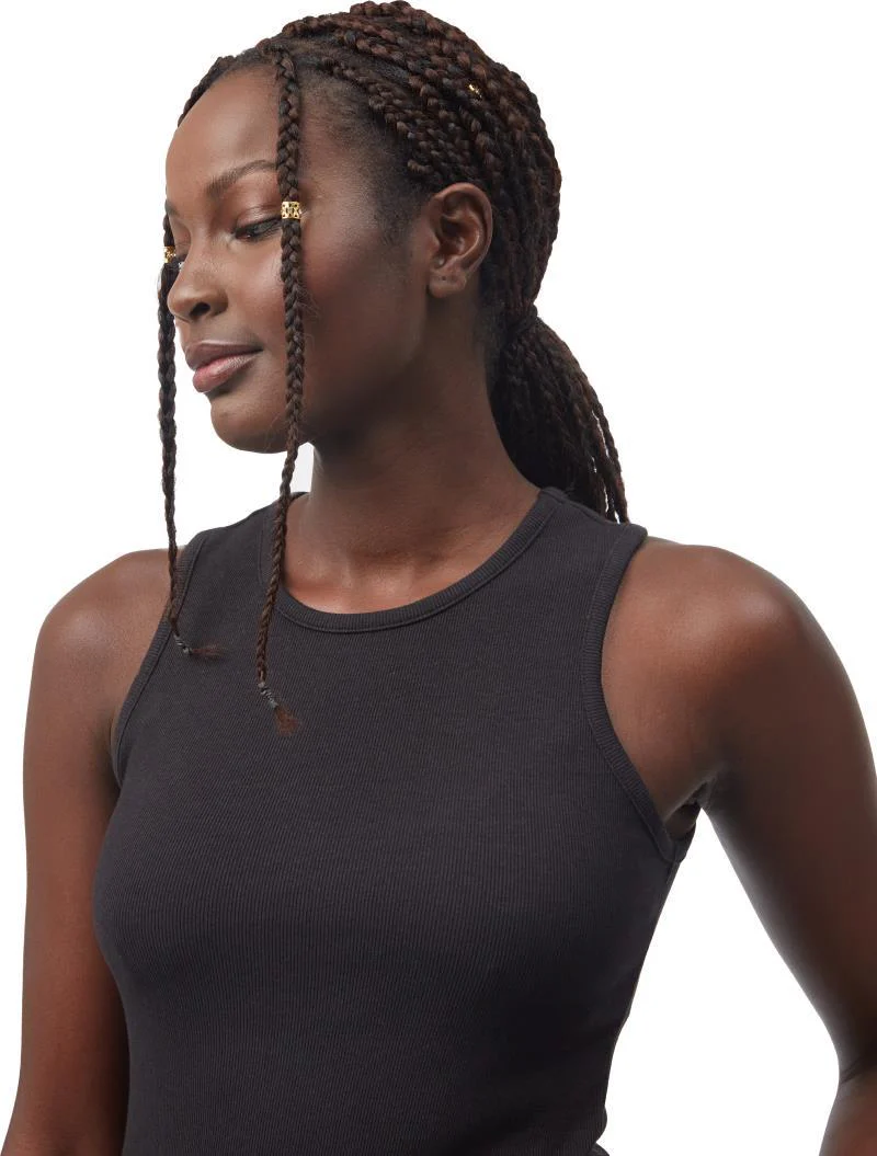 Rib High Neck Tank - Womens - Image 5