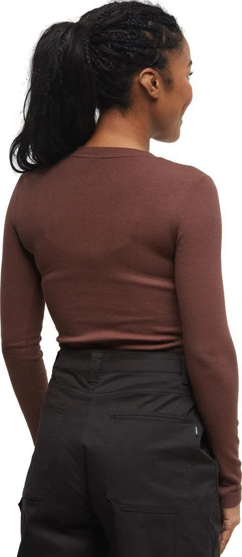 Rib Snap Placket Henley - Womens - Image 2