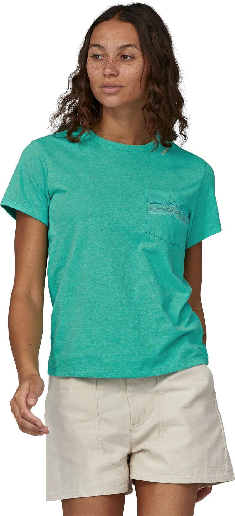 Ridge Rise Stripe Pocket Responsibili-Tee - Womens - Image 5