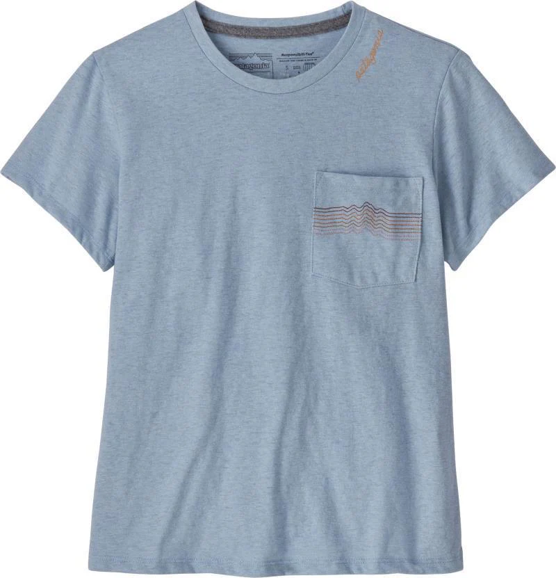 Ridge Rise Stripe Pocket Responsibili-Tee - Womens - Image 9