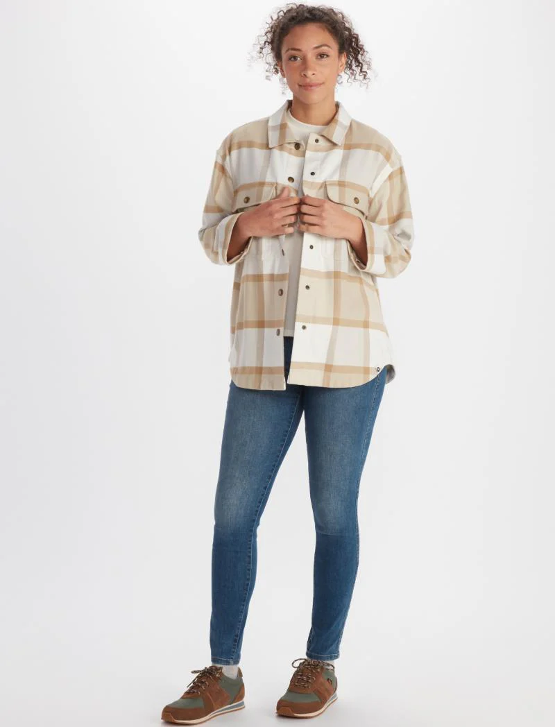 Ridgefield Heavyweight Flannel Overshirt LS - Womens - Image 11