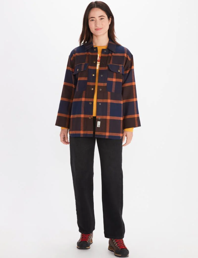 Ridgefield Heavyweight Flannel Overshirt LS - Womens - Image 3
