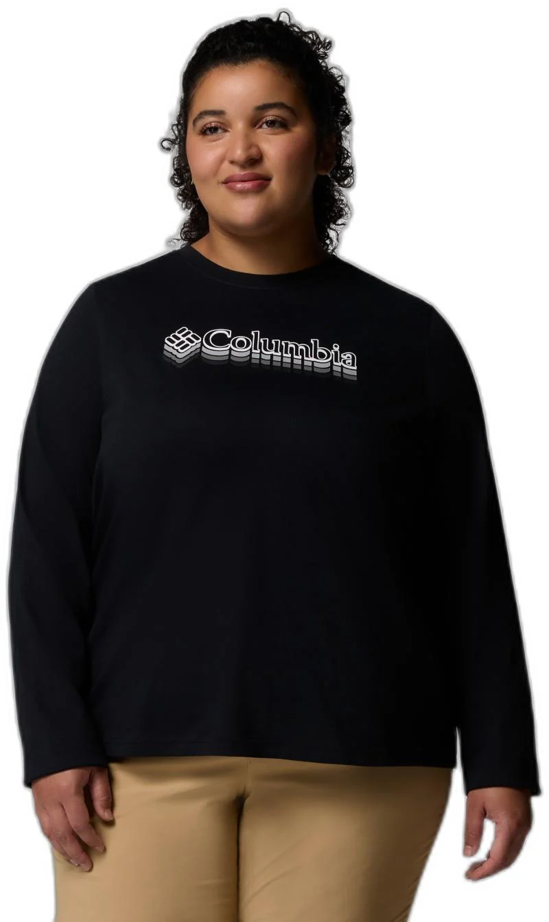 Rolling Bend Graphic LS Crew, Extended - Womens