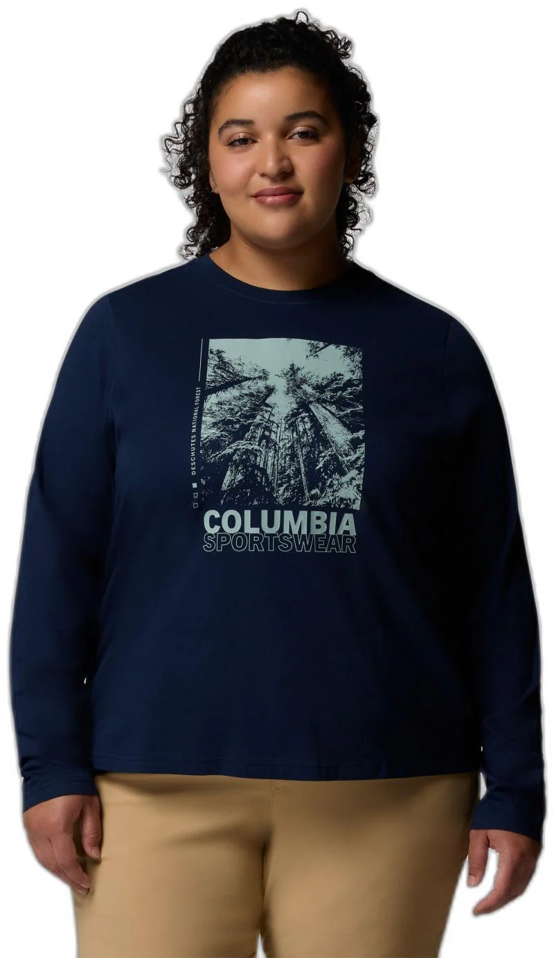 Rolling Bend Graphic LS Crew, Extended - Womens - Image 7