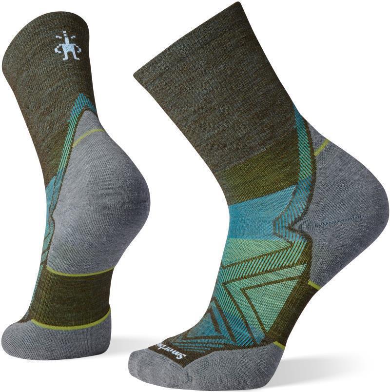 Run Targeted Cushion Mid Crew Socks - Mens