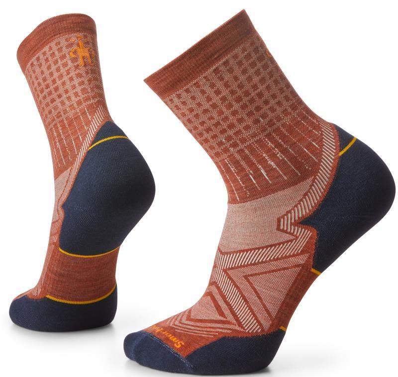Run Targeted Cushion Pattern Mid Crew Socks - Mens - Image 3