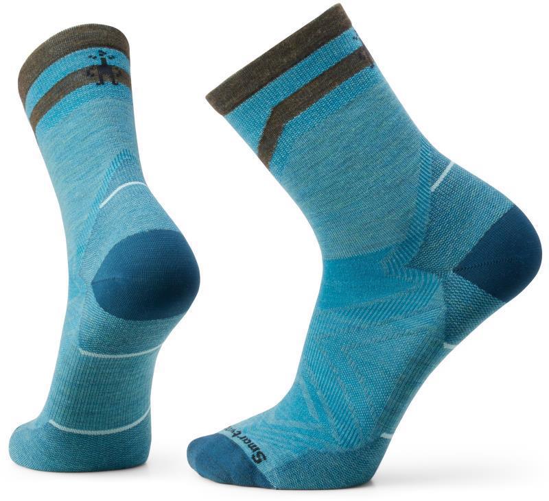 Run Zero Cushion Mid Crew Pattern Socks - Mens - Image 5