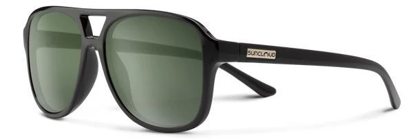 Sandy - Black Frame, Polarized Gray Green Lens
