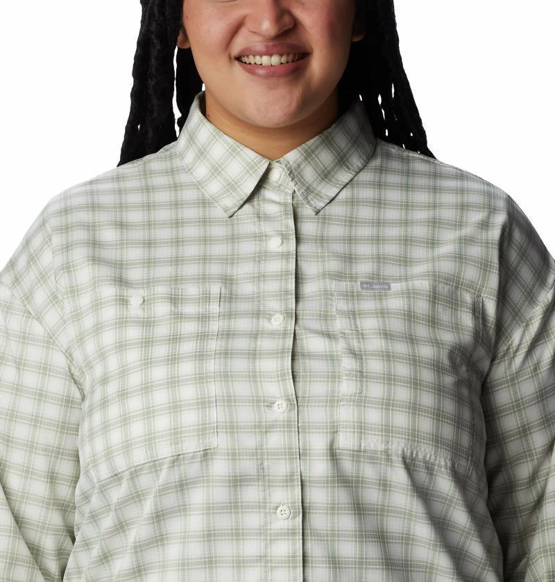 Silver Ridge Utility Patterned LS Shirt, Extended - Womens - Image 14