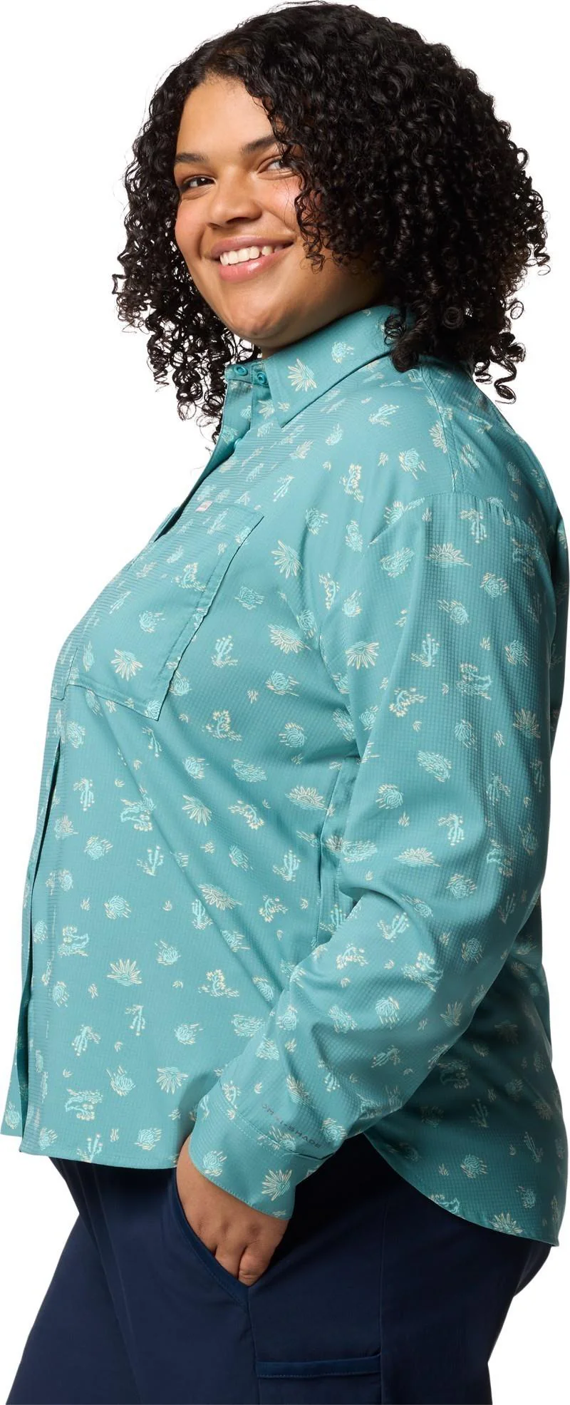 Silver Ridge Utility Patterned LS Shirt, Extended - Womens - Image 28