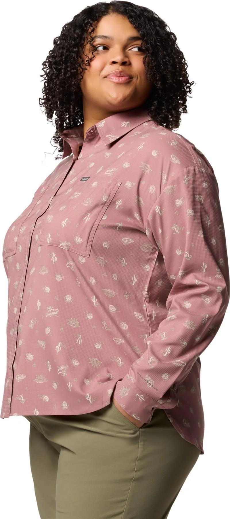Silver Ridge Utility Patterned LS Shirt, Extended - Womens - Image 31