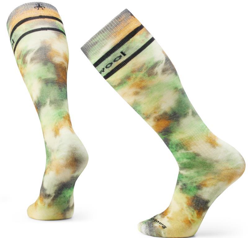 Ski Full Cushion Groovy Tie Dye Print Over The Calf Socks - Mens - Image 2