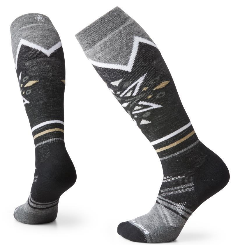 Ski Full Cushion Mountain Snowflake Pattern Over The Calf Socks - Womens - Image 3