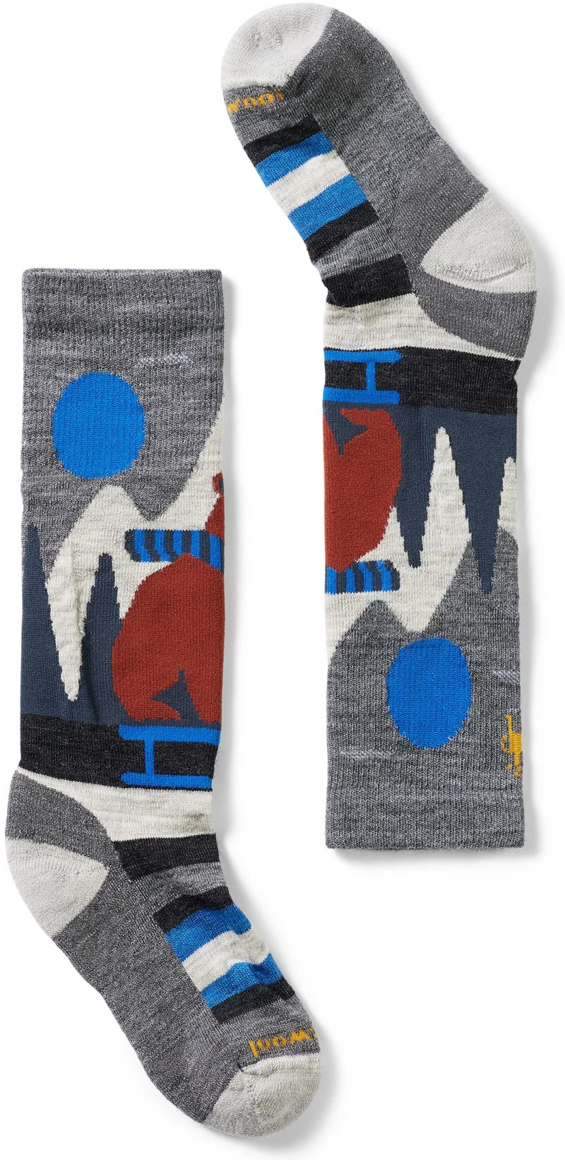Ski Light Cushion Sleigh Bear Over The Calf Socks - Kids - Image 2