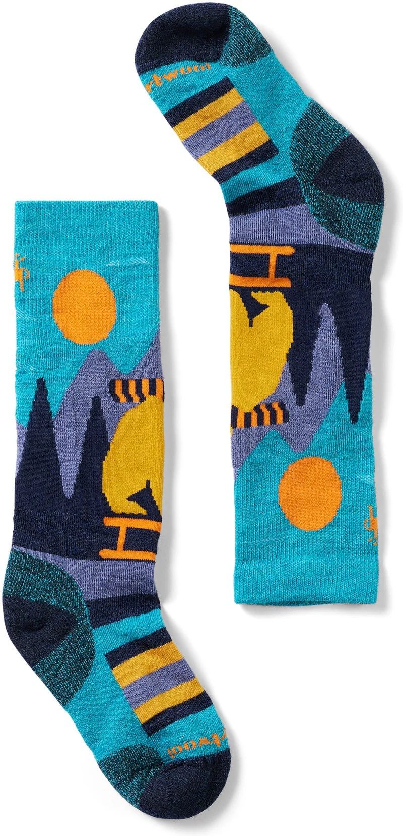 Ski Light Cushion Sleigh Bear Over The Calf Socks - Kids - Image 3