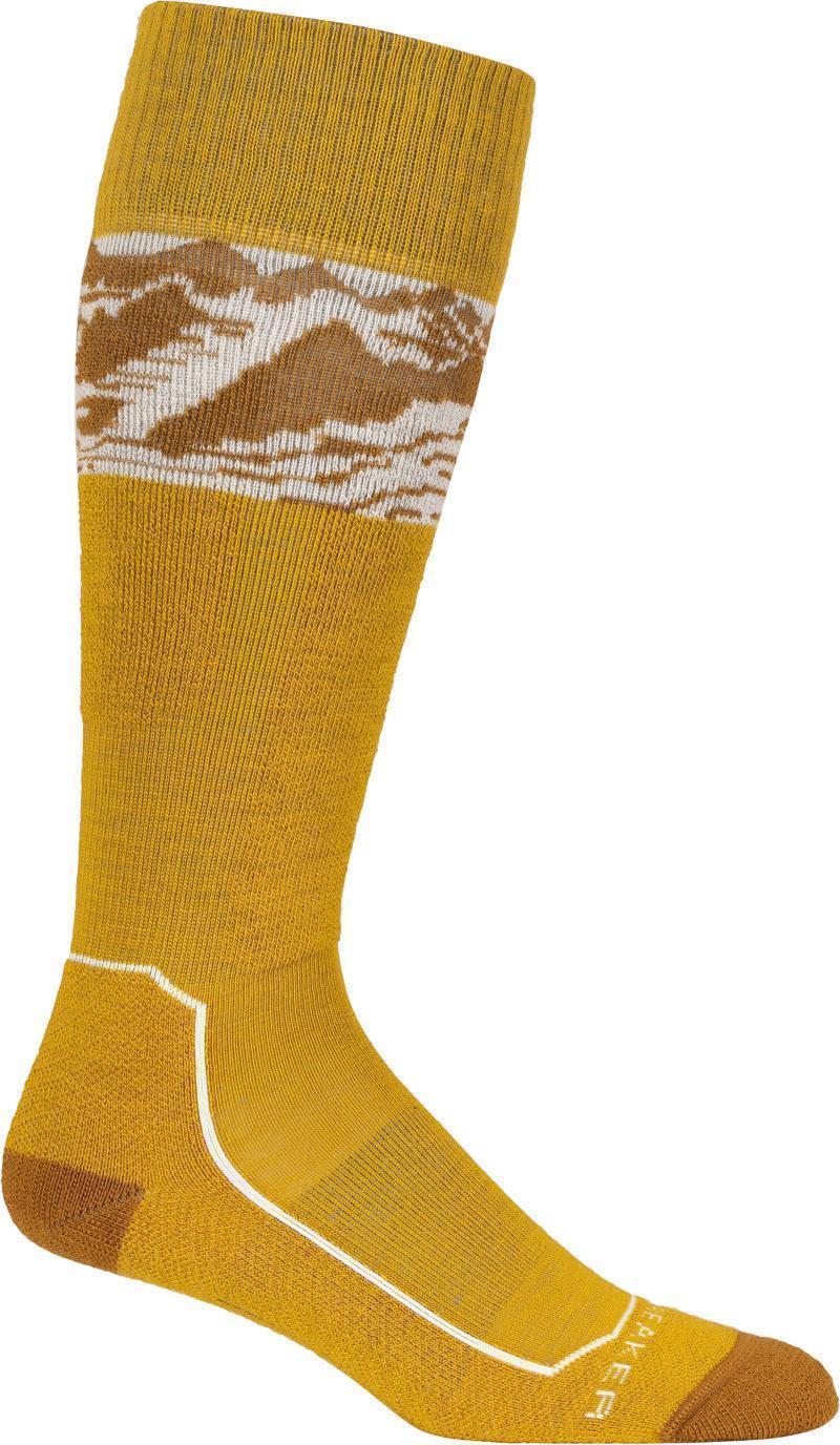 Ski+ Over The Calf Socks - Light - Alps 3D - Womens