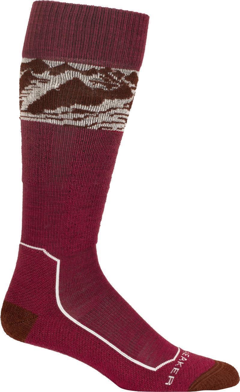 Ski+ Over The Calf Socks - Light - Alps 3D - Womens - Image 4