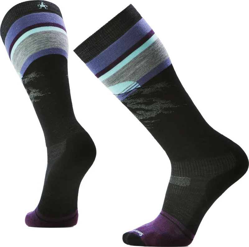 Snowboard Targeted Cushion Mountain Sunrise Over The Calf Socks - Mens - Image 2