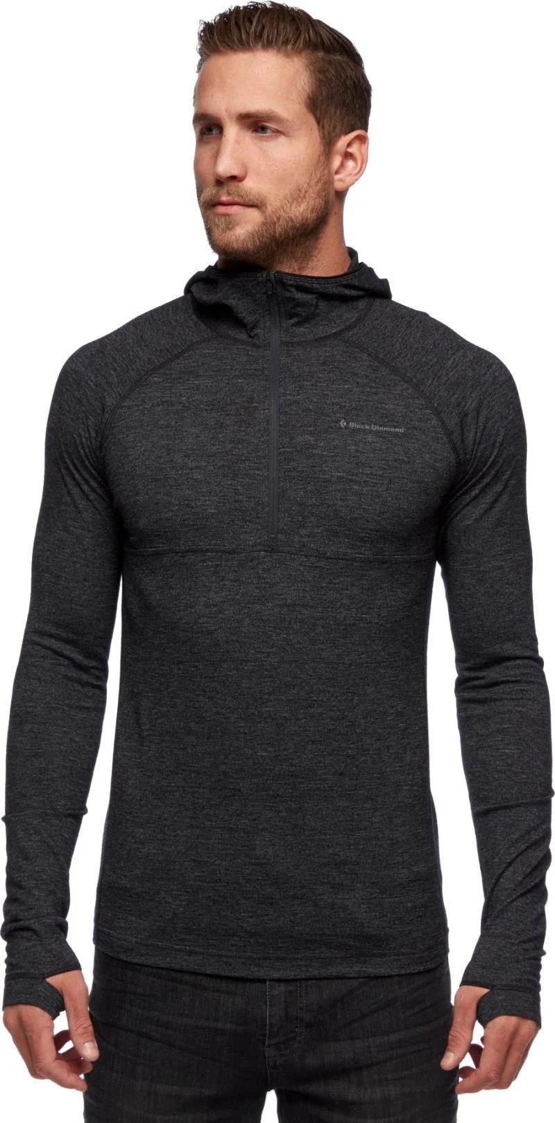 Solution 150 Merino Baselayer Half Zip Hoody - Mens - Image 2