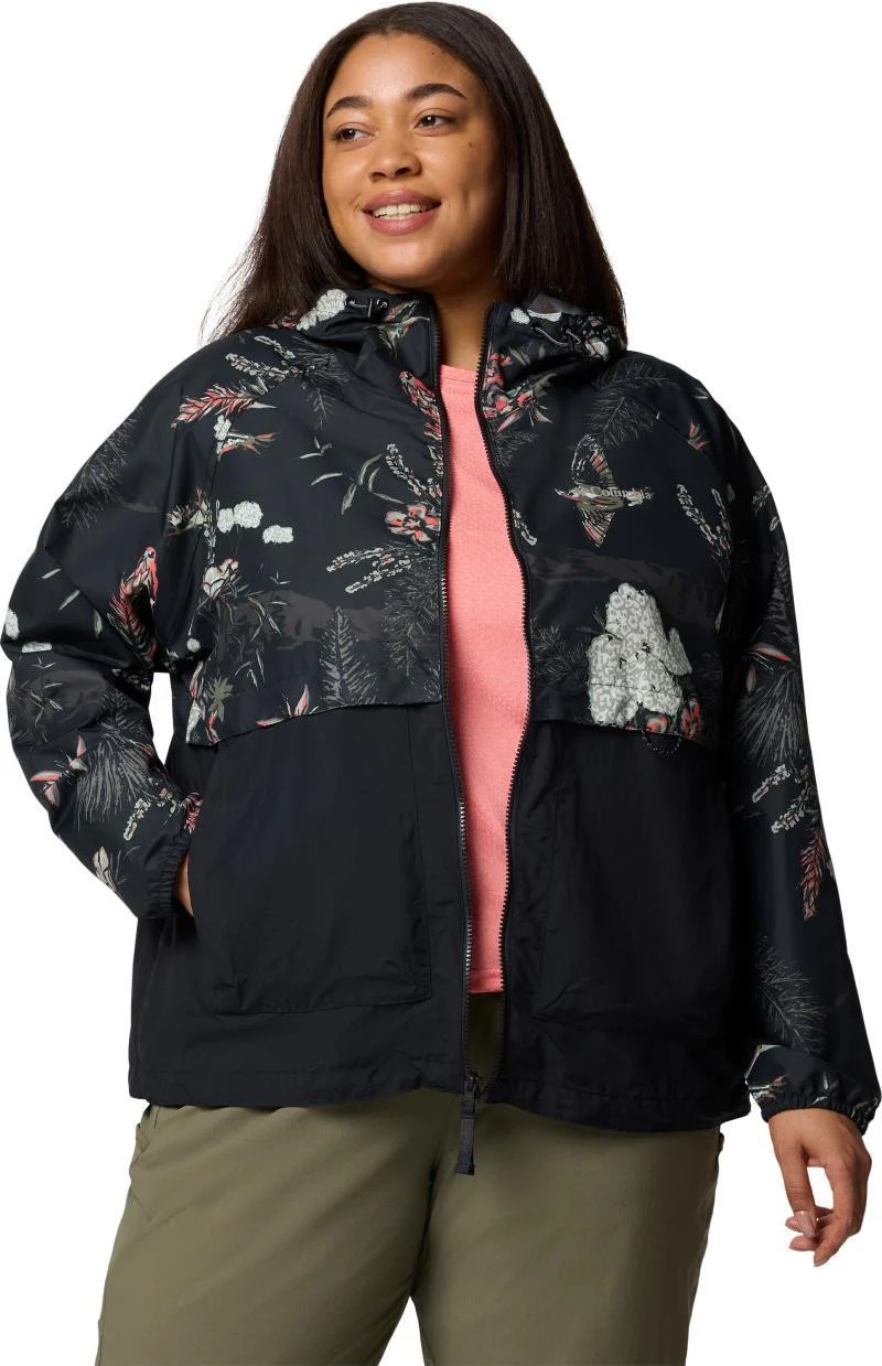 Spire Valley Printed Windbreaker, Extended - Womens - Image 3