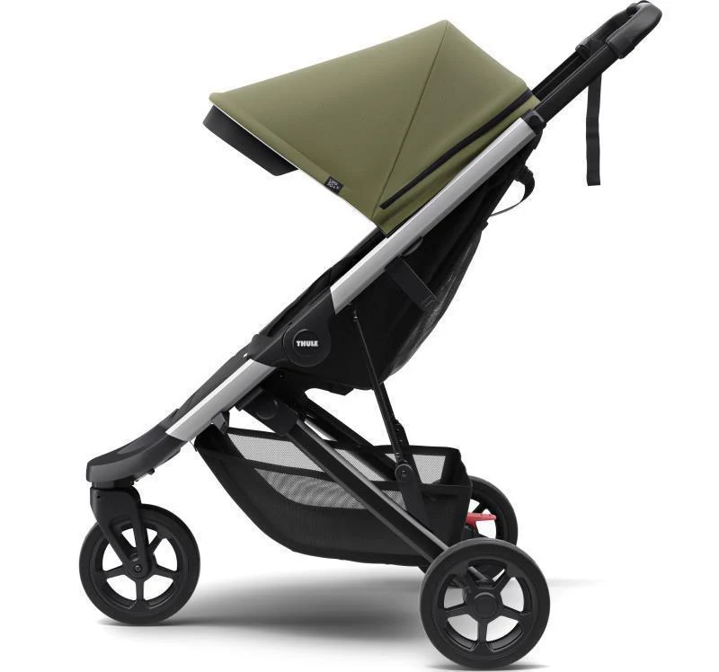 Spring 3-Wheel Stroller - Olive - Image 2