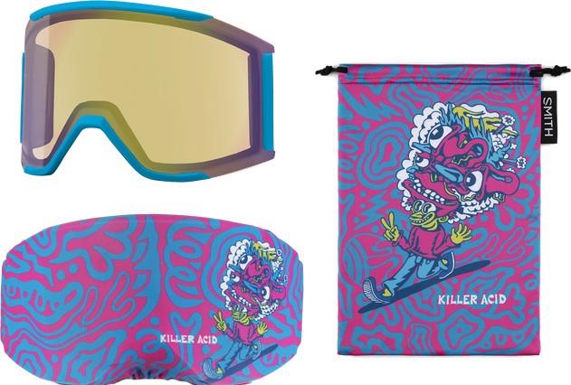 Squad Mag, Killer Acid Artist Series Goggles, ChromaPop Everyday Blue Mirror Lens - Image 3