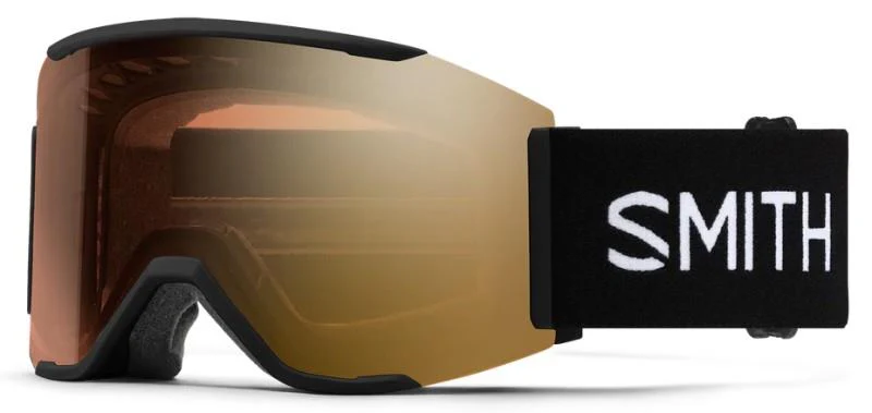 Squad Mag Low Bridge Fit, Black Goggles, ChromaPop Pro Photochromic Gold Mirror Lens - Image 2