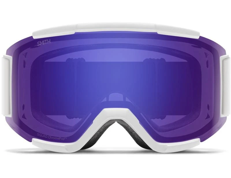 Squad, White Vapor Goggles, ChromaPop Everyday Violet Mirror Lens - Image 2