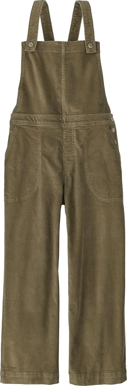 Stand Up Cropped Corduroy Overalls - Womens - Image 3