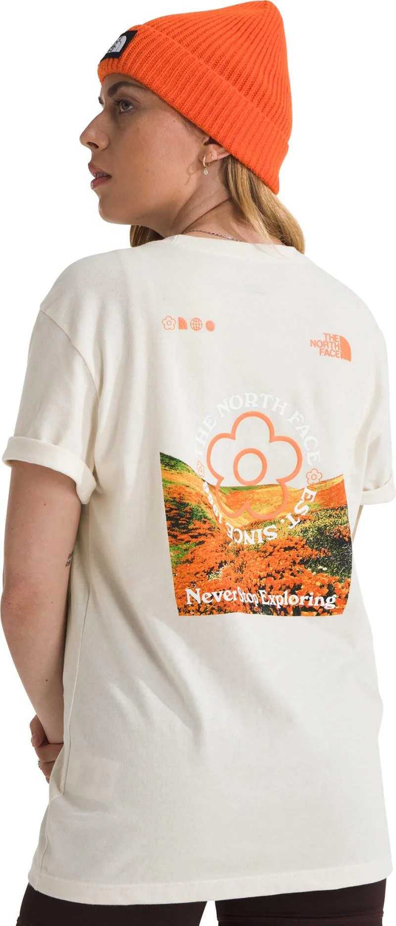 Strange Colorful World Flower Field Graphic SS Tee - Womens - Image 6