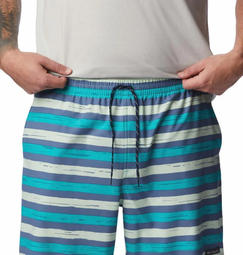 Summertide Stretch Printed Shorts, 8" Inseam - Big - Mens - Image 4
