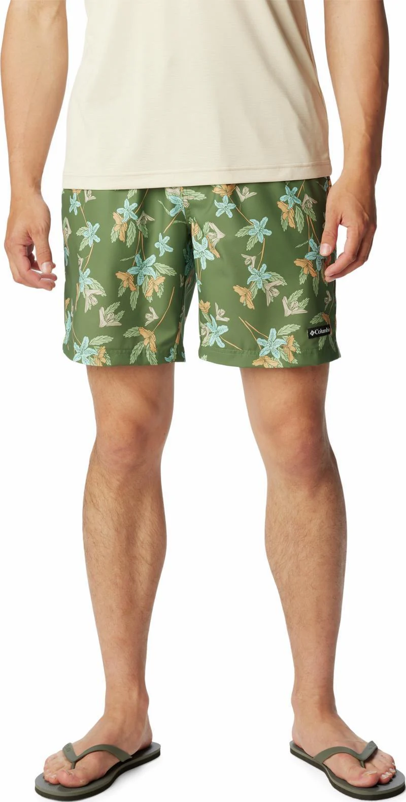 Summertide Stretch Printed Shorts, 8" Inseam, Extended - Mens - Image 4
