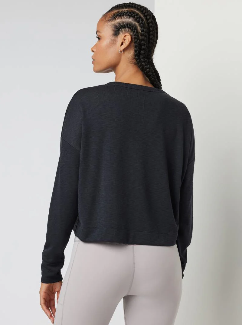 Sunrise Oversized LS Henley - Womens - Image 2