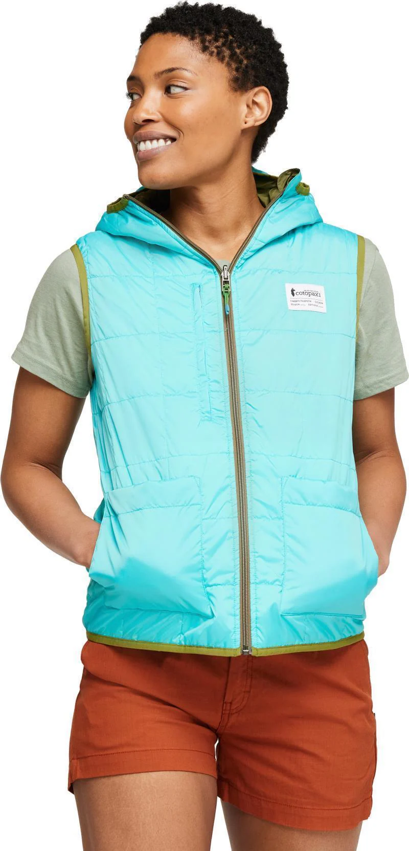 Teca Calido Reversible Hooded Vest - Womens - Image 48
