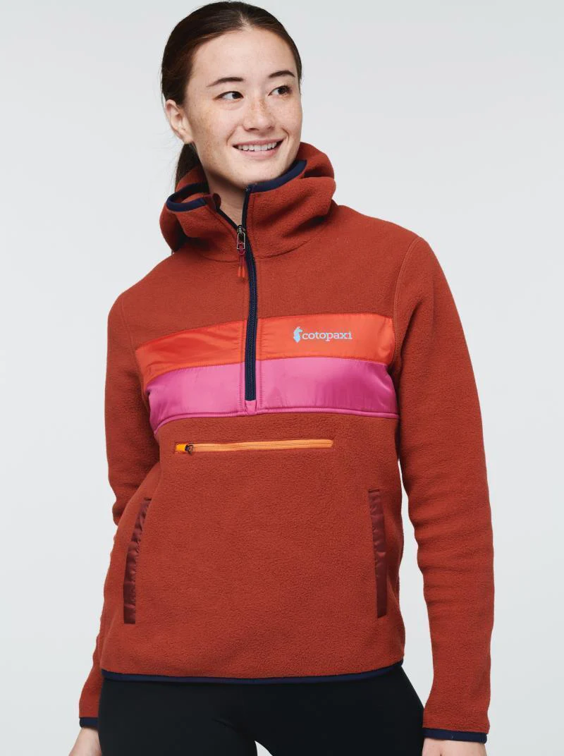 Teca Fleece Hooded Half-Zip Jacket - Womens - Image 31